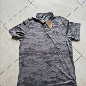 Gray Camouflage Travis Matthew  Polo Shirt